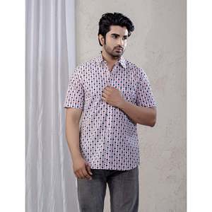 Camisas Casuales de Manga Corta Estampadas 100% Algodón para Hombre, Tela Popelina Transpirable, Talla XL - Product Image 3