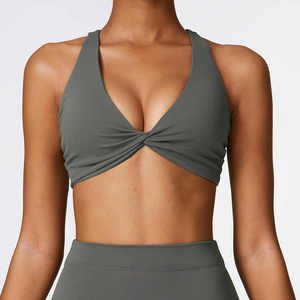 QUICK DRY Nueva llegada Venta caliente Ejercicio Transpirable Fitness Top Seamless Gym Cross Back Sports Yoga Sports Bra - Product Image 3