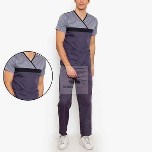 Vente en gros Uniforme de médecin Ensemble de gommages infirmiers médicaux pour hommes - Product Image 5