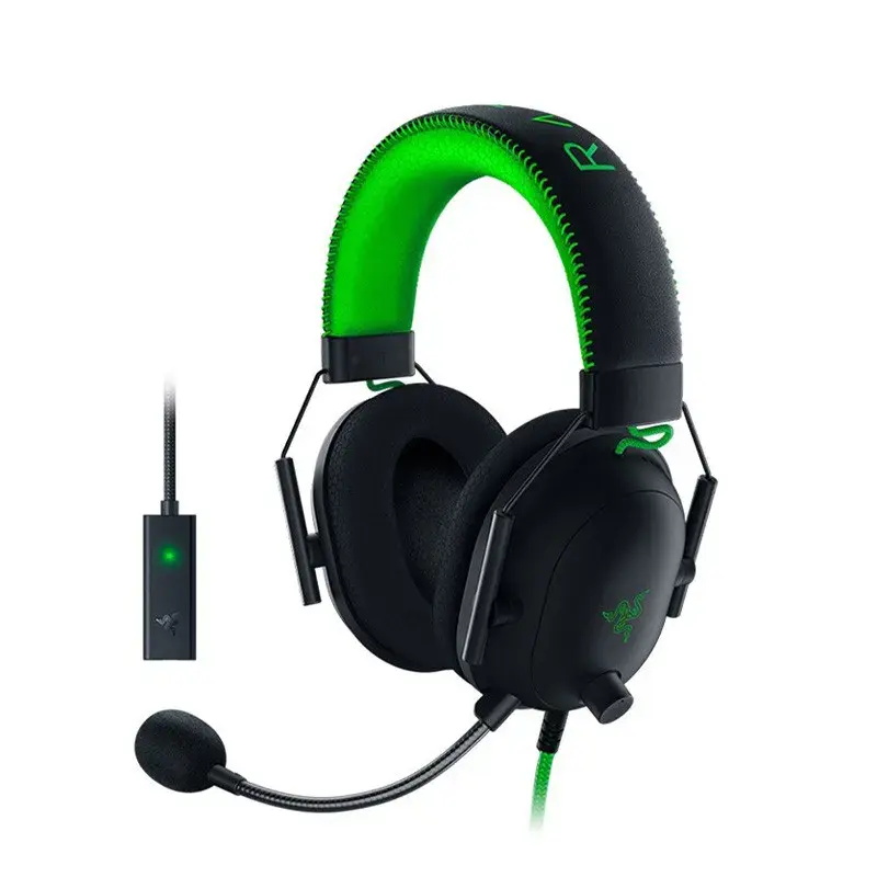 Razer BlackShark V2 SE Headset Gaming, Headset Multi-platform berkabel Esport pasif lanjut penghilang kebisingan