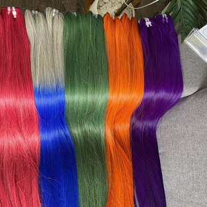 Paquetes humanos vietnamitas crudos 100% dibujados dobles rectos sedosos, extensiones de cabello humano crudo vietnamita dibujado doble estupendo - Product Image 4