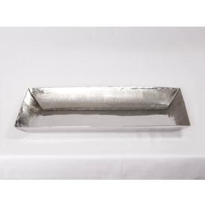 Lujosa bandeja de servicio de metal recubierta de plata hecha a mano en forma de rectángulo tamaño personalizado para hoteles último diseño para fruta seca - Product Image 6