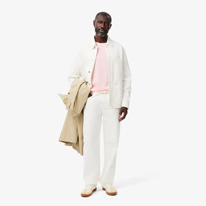 เสื้อยืดคอกลมลำลองสำหรับผู้ชายขนาดผู้ใหญ่ผ้าถัก240กรัมพร้อมลายตัวอักษร - Product Image 3