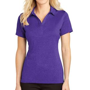 T-shirt polo au design unique pour femmes en gros 100% pur coton T-shirt polo respirant confortable de qualité supérieure pour femmes - Product Image 2