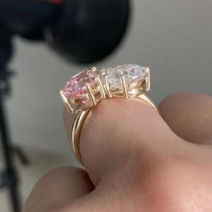 Pendientes de Botón de Plata de Ley 925 con Doble Piedra de Circonita Cúbica en Forma de Pera para Mujer, Joyería de Moda - Product Image 4