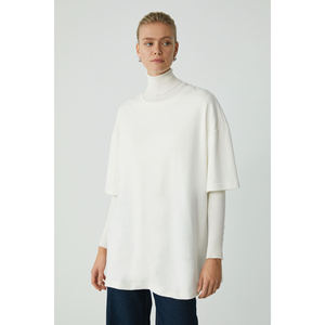 เสื้อยืดโอเวอร์ไซส์คอกลมผ้าฝ้ายออร์แกนิค 100% สำหรับผู้หญิง รุ่น ETHIQUET Modest Vivian ไซส์พลัส - Product Image 1