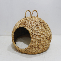 Artex Dong Thap Cama para Gatos de Raza Mediana, Ecológica, Tejida con Cáscara de Coco, con Asas, Deslizamiento Horizontal, para Interiores, Sala de Estar
