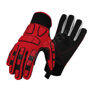 Guantes de trabajo sin vibraciones Amara, guantes de seguridad transpirables de LICRA de cuero sintético antiimpacto con protección para manos y brazos - Product Image 6