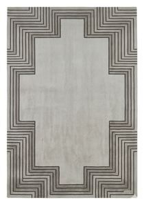 Juego de Alfombras Geométricas de Lana/Seda Hechas a Mano - Estilo Moderno, Antibacterianas, Ecológicas, Antideslizantes y Lavables para el Hogar y la Oración - Product Image 2