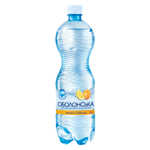 Agua Obolonska con Sabor a Limón y Naranja, Carbonatada, Fría, en Botella de 500 ml - Product Image 1