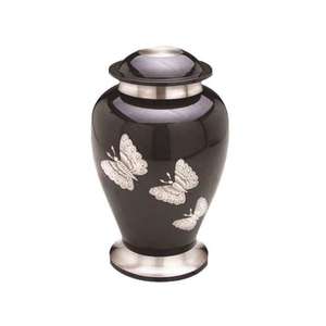 โกศโลหะ2แถบสำหรับงานศพผู้ใหญ่โกศสีฟ้าสไตล์อเมริกัน - Product Image 1