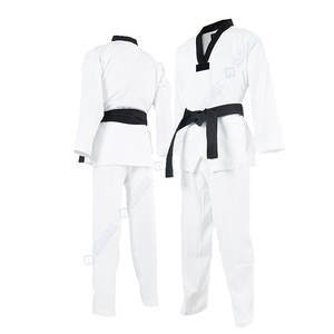 Uniforme de Taekwondo OEM en Coton Respirant Écologique de Haute Qualité, Taille Haute, Léger, Manches Longues, Arts Martiaux - Vente Chaude - Product Image 1
