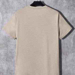 Conjunto de Camiseta y Pantalones Cortos de Verano para Hombre, Transpirable, Estilo Urbano Vintage, 100% Algodón, Servicio OEM - Product Image 4