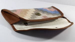 Nouvelle mode petite pochette fabriquée à la main et cousue en coton tissé à la main Dhurry / Kelim imprimé ensuite sac à poches multiples - Product Image 4