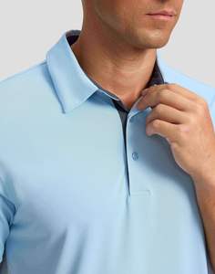 Logo personnalisé Polos Pour Hommes 100 Coton Respirant À Manches Courtes Polo T-shirts Usine Fabricant OEM Vente en Gros - Product Image 5