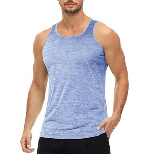 Camiseta transpirable sin mangas de algodón para hombre, camiseta de Fitness de verano, chaleco de entrenamiento, estilo callejero, camiseta interior sin mangas sin costuras, ropa para hombre - Product Image 5