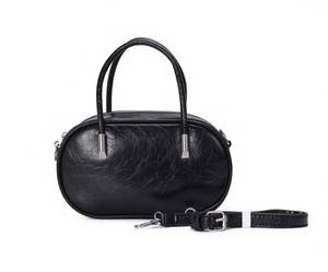 Borsa a mano metallizzata da ragazza con due cinghie, fodera in PU e chiusura con cerniera - Product Image 4