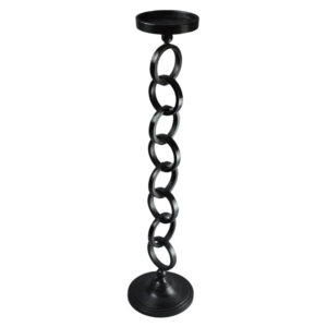Three <b>Black</b> Painted Finishing <b>Candle</b> Holder Spiral Design Best for Table Decor Aluminium Metal Home Decor Design <b>Candle</b> Stand - Product Image 3