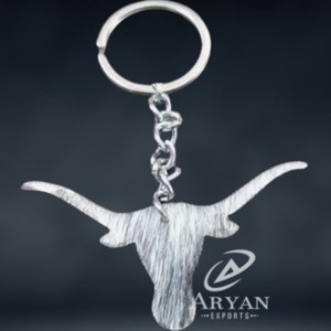 พวงกุญแจหนังวัวรูปทรงการออกแบบที่เป็นเอกลักษณ์พวงกุญแจผมแท้พวงกุญแจหนังแท้พวงกุญแจที่มีสไตล์พวงกุญแจมาใหม่หรูหรา - Product Image 1