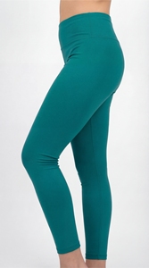 Leggings de sport taille haute bleu sarcelle pour femmes, pantalon de yoga et de fitness personnalisé OEM - Product Image 3