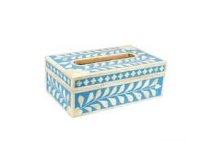 Porte-mouchoirs de style vintage, porte-serviettes en bois naturel avec motif imprimé blanc pour les restaurants, utilisé au meilleur prix - Product Image 4