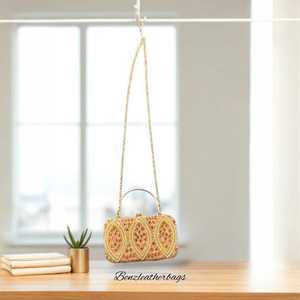 vLemon Beaded <b>Bag</b>, Purse Lemon Beaded Lemon <b>Clutch</b>, Yellow Lemon Summer Vacation Purse, Unique <b>White</b> Beaded <b>Clutch</b> Lemon - Product Image 2