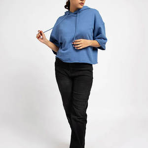 Sudadera con capucha de lana de invierno pesada para mujer, logotipo personalizado, venta al por mayor, Sudadera con capucha Lisa gruesa con estampado personalizado, sudaderas con capucha para mujer - Product Image 3