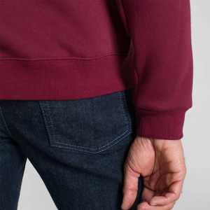 Vente en gros de sweatshirt à demi-fermeture éclair 100% coton pour hommes pull durable et durable avec col montant et broderie pour l'hiver - Product Image 6