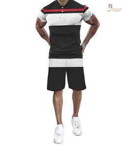 Verano para hombre corriendo para hombre Fitness Jogging gimnasio ropa deportiva conjuntos al por mayor conjunto de 2 piezas chándal informal trajes deportivos para hombres - Product Image 1