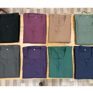 NUEVAS Abayas Negras Lisas al por Mayor, Color Sólido, Ropa Islámica Modesta y Sencilla, Vestidos Musulmanes para Mujer, Abayas de Dubái - Product Image 1