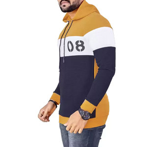 Vente en gros de sweats à capuche personnalisés 100% coton pour hommes style de rue sweats décontractés avec logo imprimé vierge - Product Image 2