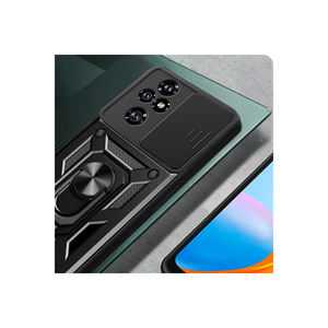 Funda Magnética Rígida de PC con Protección Antihuellas para Honor 200 Pro, Dispositivos Realme y Google - Negro - Product Image 5