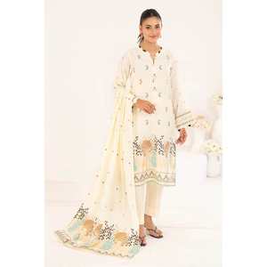 Conjunto de Traje Jacquard Off-White Sin Costuras para Mujer, 3 Piezas, Atuendo Elegante - Product Image 2