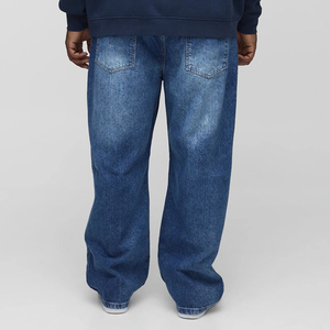 Denim Clothing <b>for</b> <b>Men</b> Vintage Blue <b>Loose</b> Straight Leg <b>Trousers</b> High Quality 20225 Wide Leg Baggy Fit Denim Pants Jeans <b>for</b> <b>Men</b> - Product Image 5