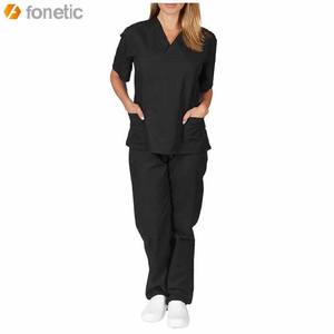Uniforme d'infirmières médicales de haute qualité Ensemble direct d'usine Vente en gros Tissu Jersey Uniformes du personnel hospitalier - Product Image 2