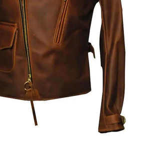 Veste de course en cuir unisexe pour moto, veste de moto coupe-vent blindée CE, fourniture d'usine OEM - Product Image 4