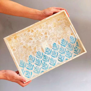 Plateau de service en nacre fait à la main du Vietnam Plateau décoratif élégant pour les repas de luxe, le service hôtelier, les cadeaux et la décoration intérieure - Product Image 5