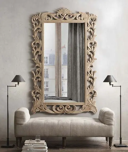 Metal <b>Wall</b> <b>Mirror</b> <b>Bathroom</b> <b>Mirror</b> Furniture Modern Display <b>Mirror</b> with Shelves - Product Image 1