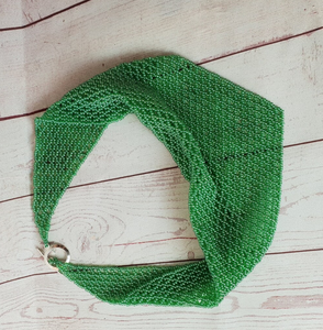 Beaded Detachable Bib Choker Collar Green Braided Seed <b>Bead</b> <b>Necklace</b> Neckerchief Choker Seed <b>Bead</b> Triangular Mesh <b>Necklace</b> - Product Image 2