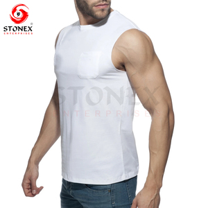 OEM Men's Cotton Tank Top Quick Dry Gym Fitness <b>Singlet</b> Workout Muscle Bodybuilding Top Custom Print Stringer Workout <b>Running</b> - Product Image 5