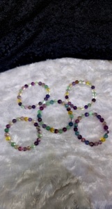 Pulsera de Fluorita Natural AAA, Pulsera de Cuentas de Piedra de Cristal de Moda para Sanación con Reiki - Product Image 2