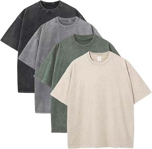 Camiseta de algodón de 100 por ciento de gran tamaño para hombre, tela de tacto suave, ropa de calle clásica holgada, Camiseta básica sólida - Product Image 2