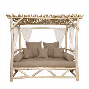 Customizable Traditional Modern Gubuk Bali Inflatable Eco-Friendly Teak Outdoor Rectangular Day Bed <b>Home</b> <b>Furniture</b> - Product Image 1