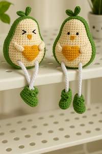 Punto hecho a mano Amigurumi ganchillo juguetes hilo ganchillo llavero gato ganchillo tejido animales juguete muñecas encantos Amigurumi llavero - Product Image 2