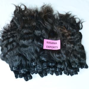 Fabrique en gros brut pas cher 100% indien Bundle cuticule aligné traitement vierge aucun tissage couleur Extensions de cheveux humains - Product Image 1