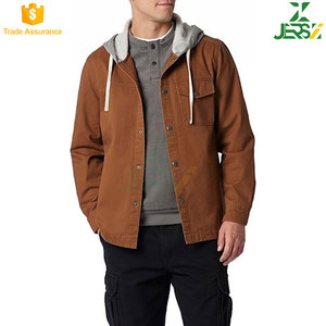 Veste d'hiver unisexe grande taille, résistante, doublure polaire épaisse, poches cargo, fermeture éclair - Veste softshell chaude pour l'extérieur avec capuche - Product Image 4