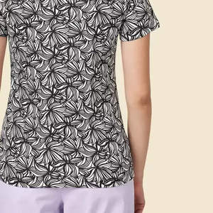 Camiseta de Sublimación de Color Personalizada para Mujer, Último Diseño de Ropa de Verano, Hecha de Tela de Lona - Product Image 6