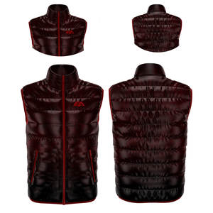 Veste universitaire lavable de haute qualité pour hommes, gilet bouffant sans manches pour l'hiver, col montant, motif fabriqué 100% polyester et coton - Product Image 4