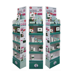 Custom Supermarket Cardboard Cosmetics Shampoo Shower Gel Cleanser Retail Display <b>Stands</b> Cardboard Chips Display <b>Stand</b> - Product Image 6