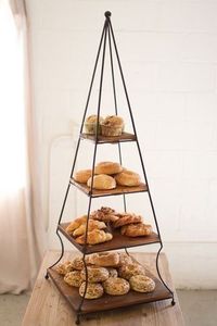 Elevador de exhibición de postres para cupcakes de metal compacto con patas fuertes y plataforma equilibrada para exhibir dulces y golosinas - Product Image 6